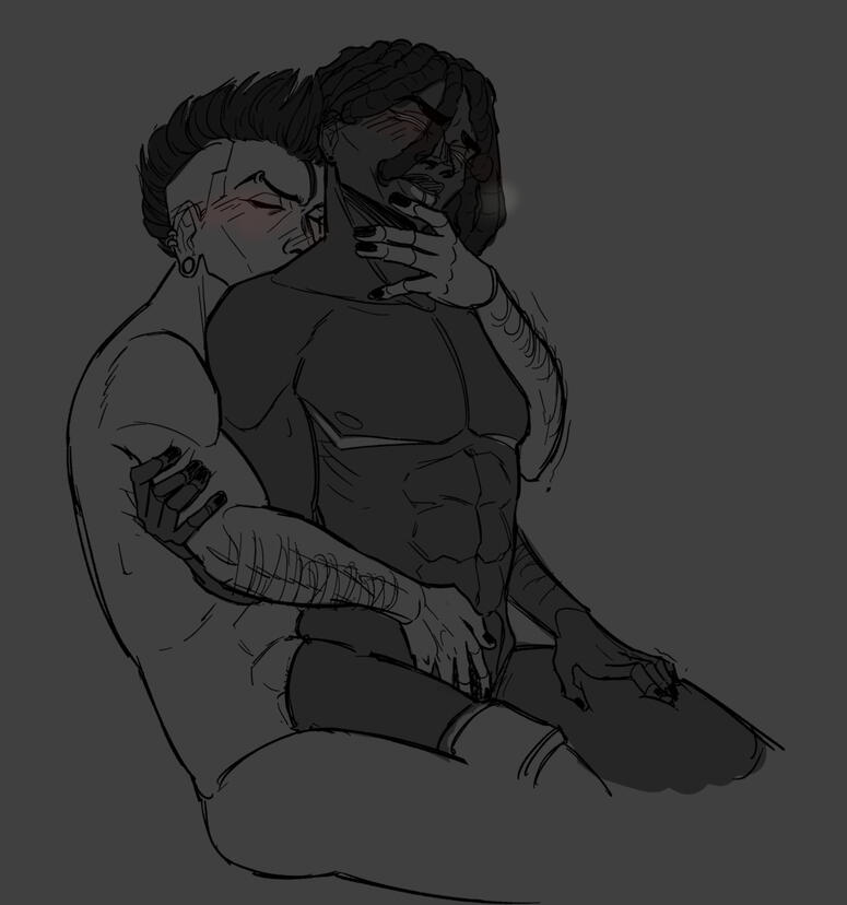 2 Basic Greyscaled Halfbodies, 2nd style