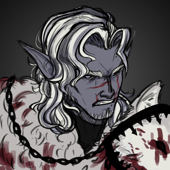 Headshot, 1st style + flat colors