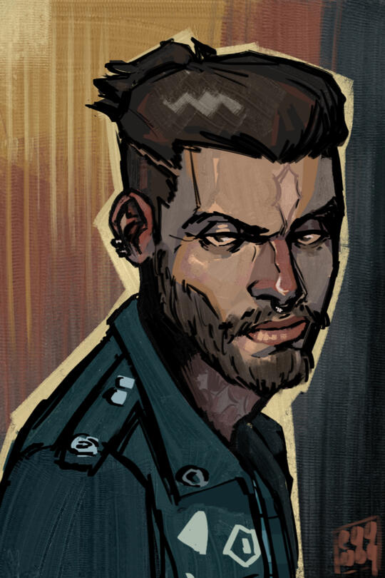 Full colored Bust
