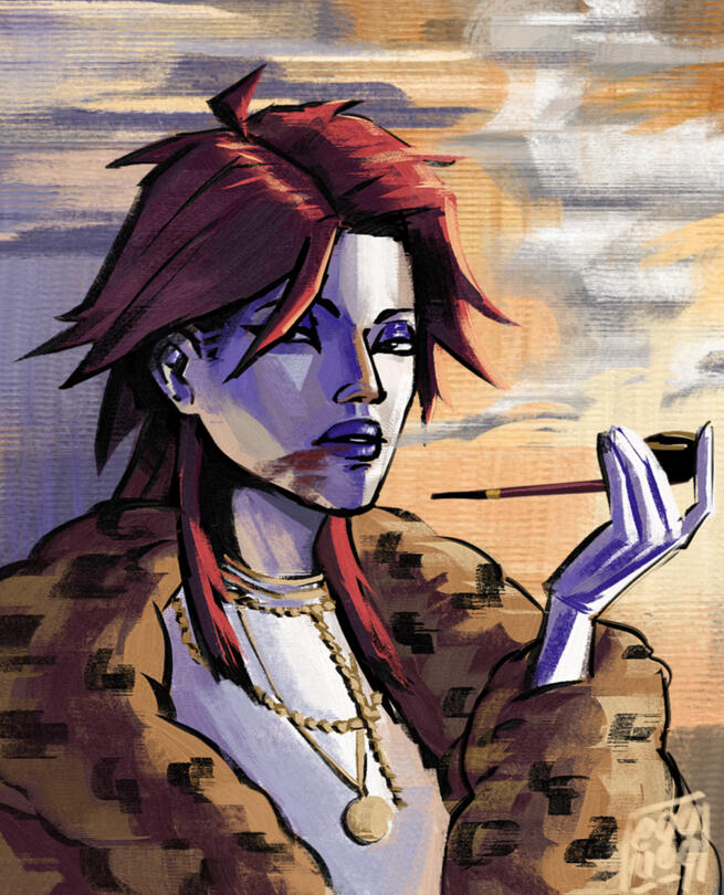 Full colored Bust